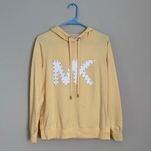 Michael Kors Studded Yellow Hoodie Sweater